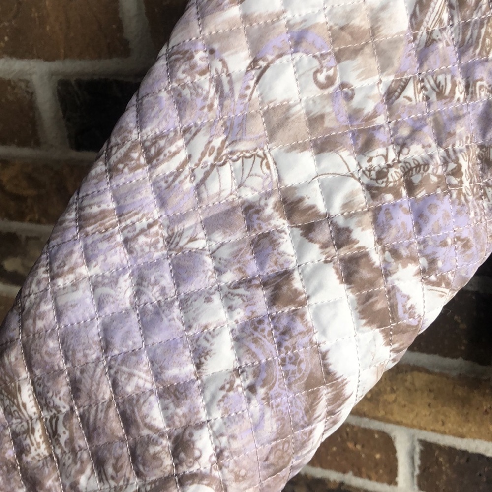Chico's size 3 Lavender and Tan Quilted Jacket - Picture 3 of 7